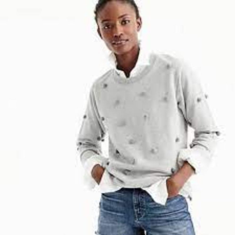 J. Crew Gray Crew Neck Sweater